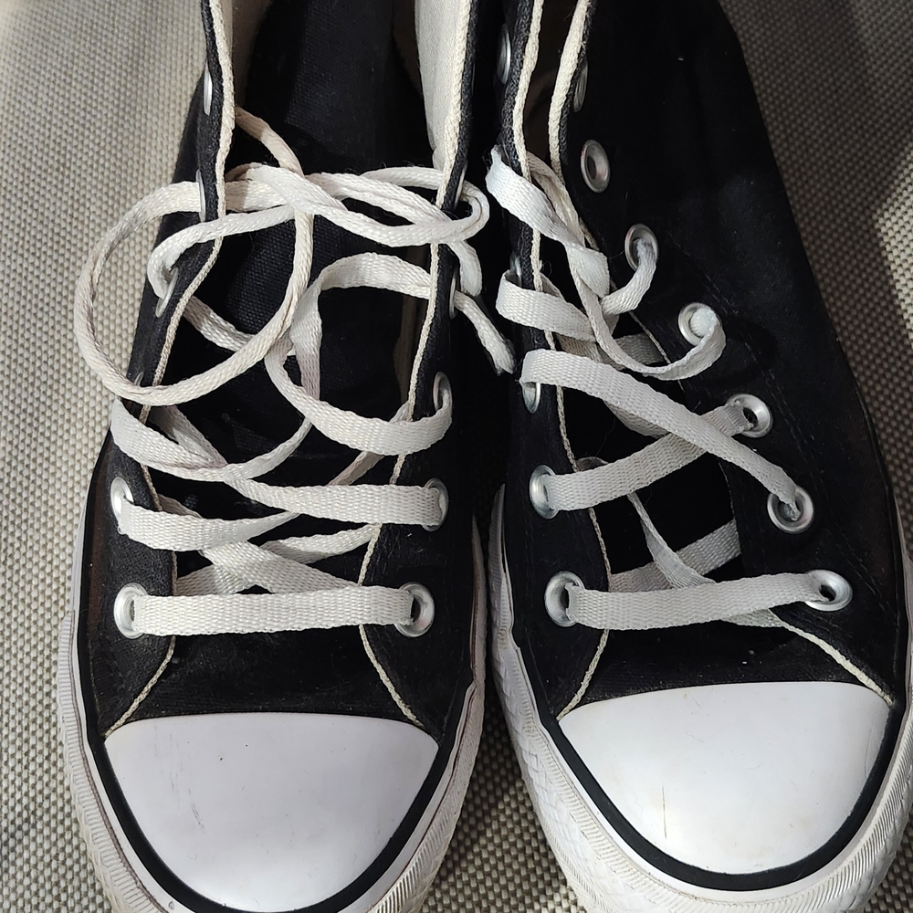 Converse Black and White High-Top Sneakers